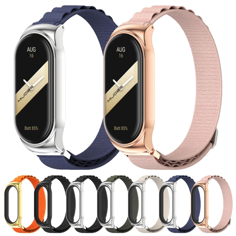 For Xiaomi Mi Band 8 Mijobs CS Case Nylon Breathable Watch Band(Pink Rose Gold) - free shipping - PMc TechLife - Order now!