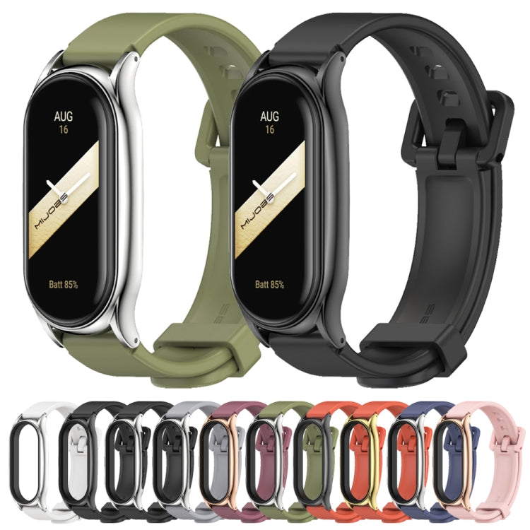 For Xiaomi Mi Band 8 Mijobs Plus Case Silicone Watch Band(Pink Rose Gold) - free shipping - PMc TechLife - Order now!