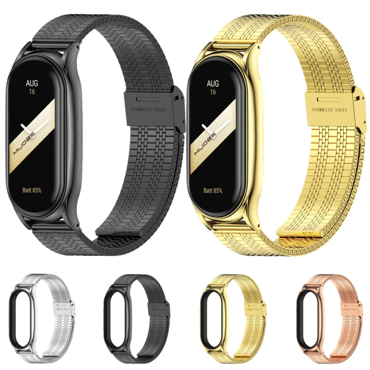 For Xiaomi Mi Band 8 Mijobs Plus Case Metal Watch Band(Silver) - free shipping - PMc TechLife - Order now!