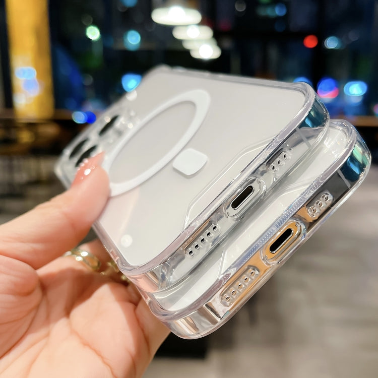 For iPhone 16 Pro Space MagSafe Acrylic Hybrid TPU Phone Case(Transparent) - iPhone 16 Pro Cases by PMC TechLife | Online Shopping South Africa | PMC TechLife | Buy Now Pay Later Mobicred