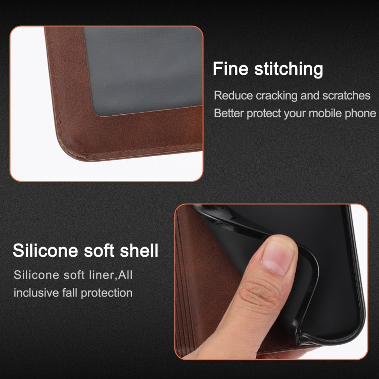 For iPhone 16 Pro Embossed Happy Cat Pattern Flip Leather Phone Case(Brown) - iPhone 16 Pro Cases by PMC TechLife | Online Shopping South Africa | PMC TechLife | Buy Now Pay Later Mobicred