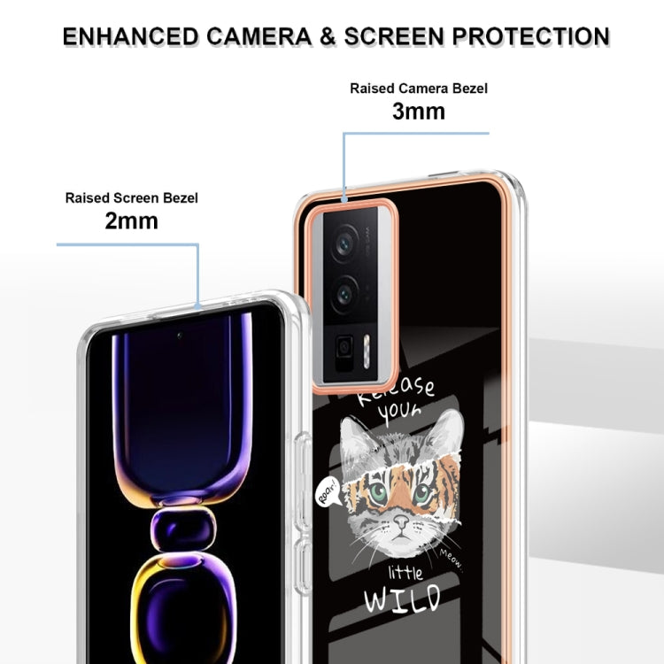 For Xiaomi Poco F5 Pro 5G / Redmi K60 Electroplating Marble Dual-side IMD Phone Case(Natural Growth) - Xiaomi Cases by PMC TechLife | Online Shopping South Africa | PMC TechLife | Buy Now Pay Later Mobicred