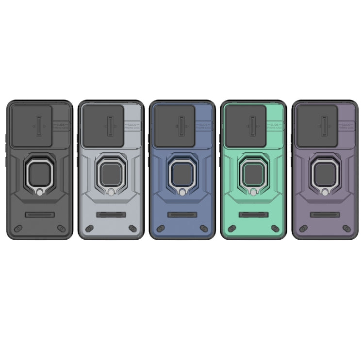 For Xiaomi 14 Pro 5G Sliding Camshield TPU + PC Shockproof Phone Case with Holder(Black) - 14 Pro Cases by PMC TechLife | Online Shopping South Africa | PMC TechLife | Buy Now Pay Later Mobicred