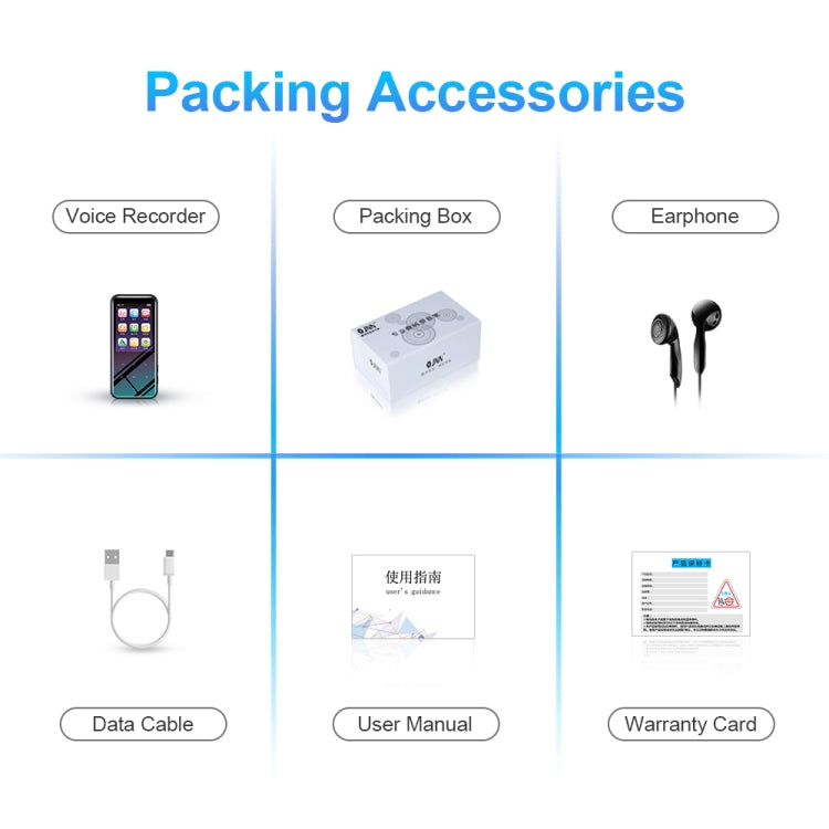 8GB M15 Multi-function Smart Voice Recorder MP3 Hifi Sound Music Player Walkman - by PMC Jewellery | Online Shopping South Africa | PMC Jewellery | Buy Now Pay Later Mobicred