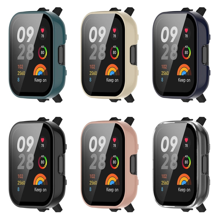 For Xiaomi Mi Watch Lite 3 PC + Tempered Film Integrated Watch Protective Case(Pink) - free shipping - PMC TechLife - Order now!