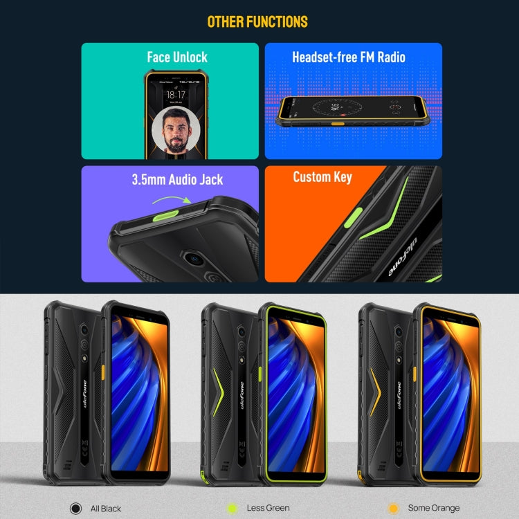 Ulefone Armor X12 Pro, 4GB+64GB, IP68/IP69K Rugged Phone, 5.45 inch Android 13 MediaTek Helio G36 Octa Core, Network: 4G, NFC(All Black) - free shipping - PMC TechLife - Order now!