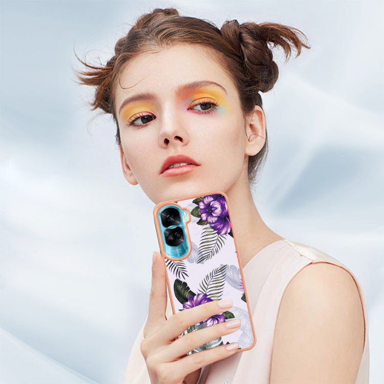 For Honor 90 Lite 5G Electroplating IMD TPU Phone Case(Pink Scales) - Honor Cases by PMC TechLife | Online Shopping South Africa | PMC TechLife | Buy Now Pay Later Mobicred