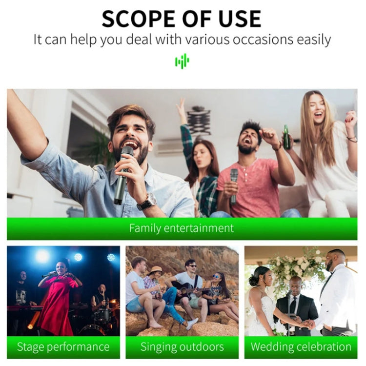 XTUGA U-F4600 Professional 4-Channel UHF Wireless Microphone System with 4 Handheld Microphone(US Plug) - Microphone by XTUGA | Online Shopping South Africa | PMC TechLife | Buy Now Pay Later Mobicred