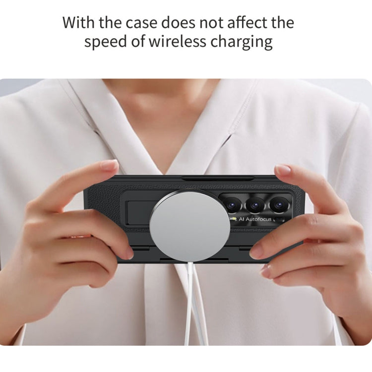 For Honor Magic V2 Shield Series Integrated Folding Phone Case(Gold) - Honor Cases by PMC TechLife | Online Shopping South Africa | PMC TechLife | Buy Now Pay Later Mobicred