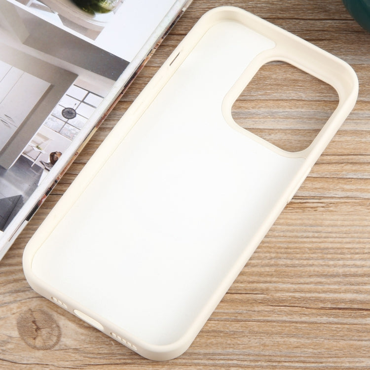 For iPhone 14 Pro MagSafe Liquid Silicone Phone Case(White) - iPhone 14 Pro Cases by PMC TechLife | Online Shopping South Africa | PMC TechLife