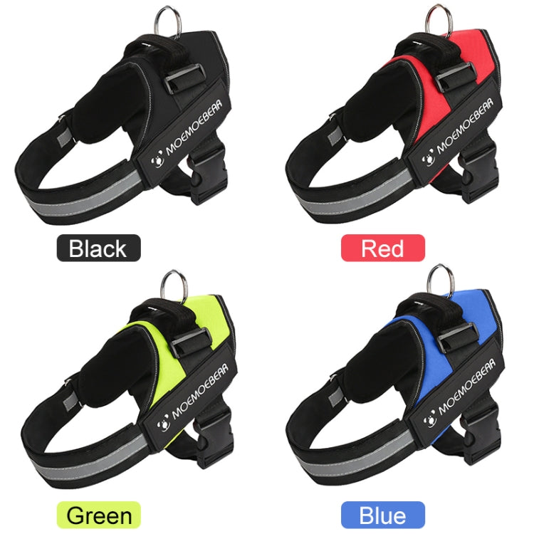 Pet Dog Anti Sprint Oxford Cloth K9 Chest Strap Traction Rope Strap, Size:XXL for 40-70kg(Black) - Leashes & Chest Strap by PMC TechLife | Online Shopping South Africa | PMC TechLife
