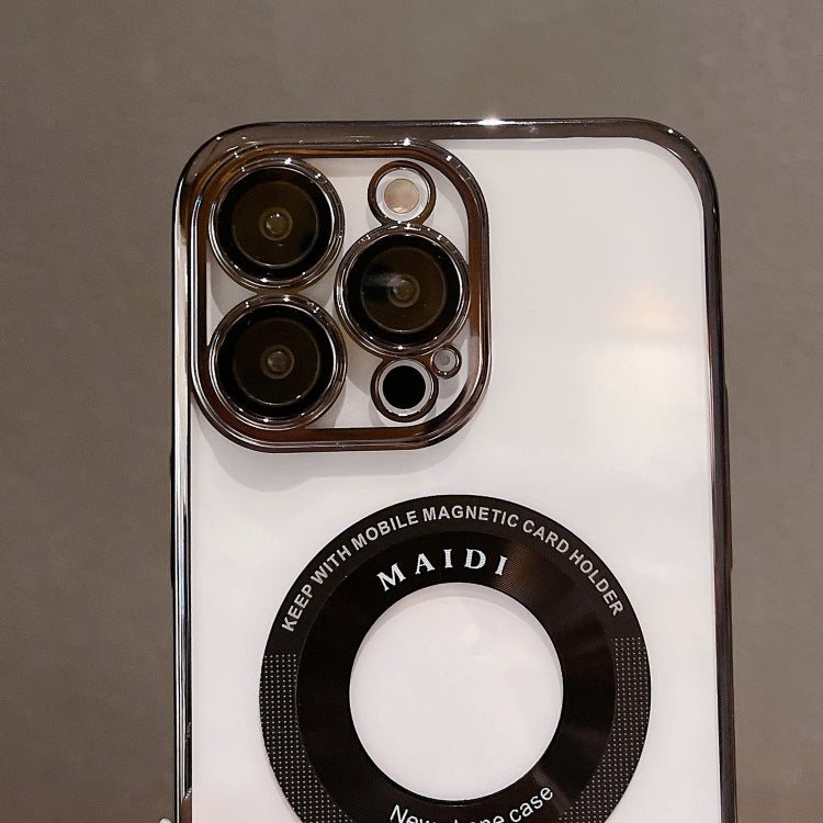 For iPhone 14 Plus Magsafe Electroplate PC Phone Case(Black) - iPhone 14 Plus Cases by PMC TechLife | Online Shopping South Africa | PMC TechLife