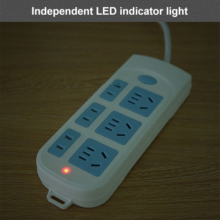 Anti-electric Shock Desk Power Strip Socket 8-position 3m, CN Plug - Extension Socket by PMC TechLife | Online Shopping South Africa | PMC TechLife