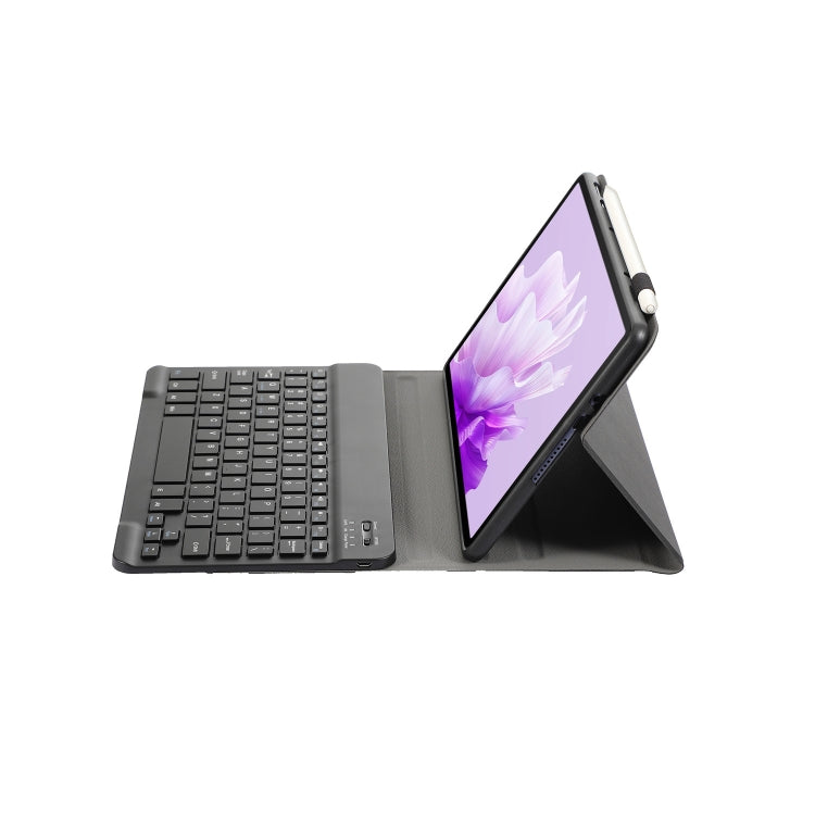For Huawei MatePad Air 11.5 inch 2023 AH14 Lambskin Texture Ultra-thin Detachable Bluetooth Keyboard Leather Case(Black) - Huawei Keyboard by PMC TechLife | Online Shopping South Africa | PMC TechLife
