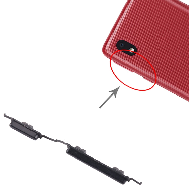 For Samsung Galaxy A01 Core SM-A013 10pcs Power Button + Volume Control Button(Black) - free shipping - PMc TechLife - Order now!