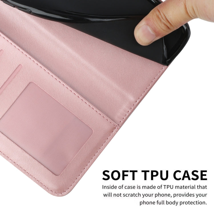 For Motorola Moto G Play 5G 2024/G 5G 2024 Stitching Calf Texture Buckle Leather Phone Case(Rose Gold) - Motorola Cases by PMC Jewellery | Online Shopping South Africa | PMC Jewellery | Buy Now Pay Later Mobicred