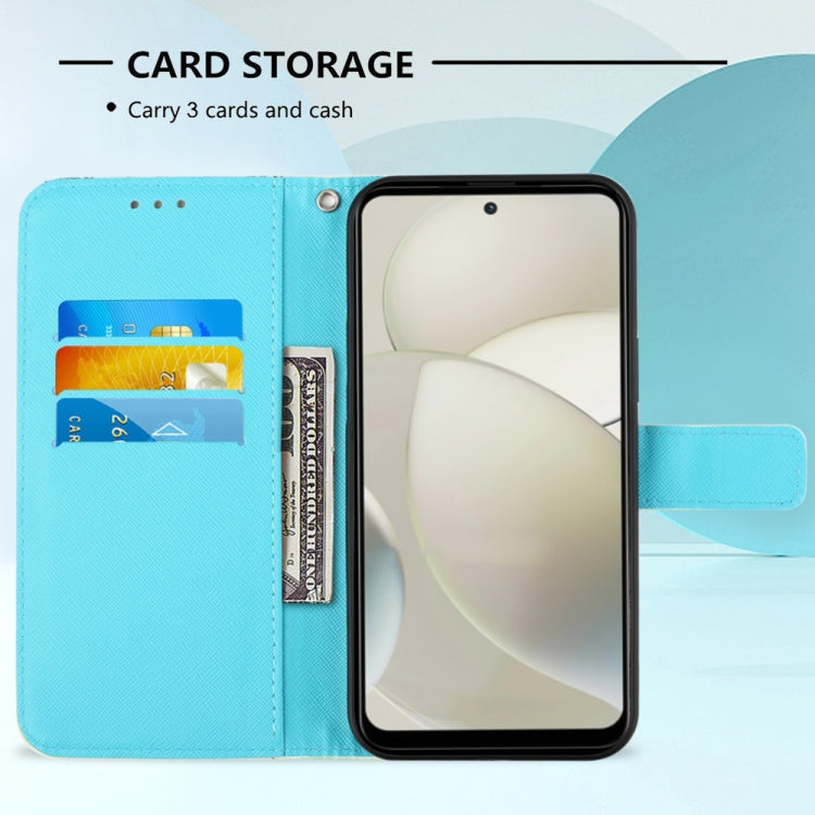 For Motorola Moto G Power 5G 2024 3D Painting Horizontal Flip Leather Phone Case(Grey Owl) - Motorola Cases by PMC Jewellery | Online Shopping South Africa | PMC Jewellery | Buy Now Pay Later Mobicred