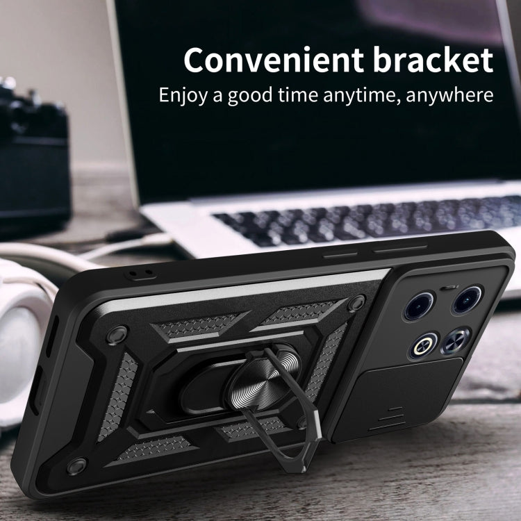 For Infinix Hot 40i / Smart 8 Sliding Camera Cover Design TPU+PC Phone Case(Rose Gold) - Infinix Cases by PMC TechLife | Online Shopping South Africa | PMC TechLife | Buy Now Pay Later Mobicred