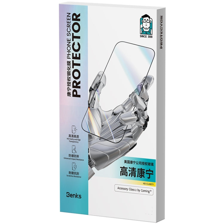 For iPhone 15 Pro Max Benks King Kong Corning HD Tempered Glass Film - free shipping - PMC Jewellery - Order now!