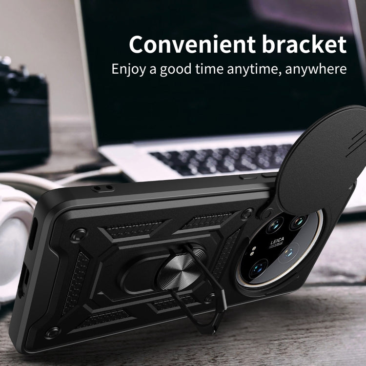 For Xiaomi 14 Ultra Sliding Camera Cover Design TPU Hybrid PC Phone Case(Mint Green) - 14 Ultra Cases by PMC TechLife | Online Shopping South Africa | PMC TechLife | Buy Now Pay Later Mobicred