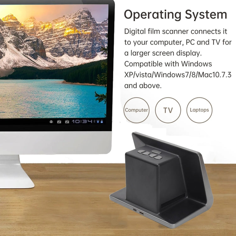 Tonivent TON172 22 Mega Pixels 7 inch HD Screen Film Scanner(US Plug) - free shipping - PMC TechLife - Order now!