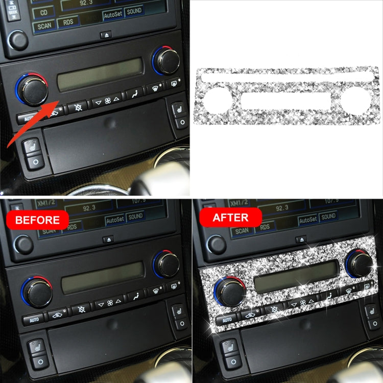 For Chevrolet Corvette C6 2005-2013 Car Aircondition Button Diamond Decorative Sticker, Left Drive - Car Interior Mouldings by PMC TechLife | Online Shopping South Africa | PMC TechLife | Buy Now Pay Later Mobicred