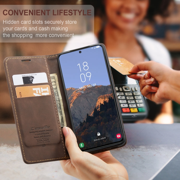 For Samsung Galaxy S24 5G CaseMe 013 Multifunctional Horizontal Flip Leather Phone Case(Coffee) - free shipping - PMC Jewellery - Order now!