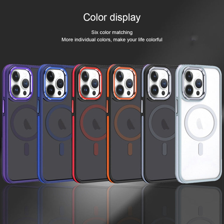 For iPhone 15 Pro Max Two-color Frosted MagSafe Magnetic Phone Case(Blue) - free shipping - PMC TechLife - Order now!