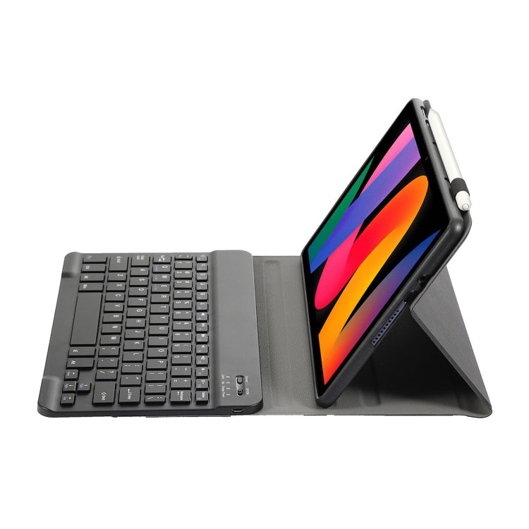 For Xiaomi Redmi Pad SE 11 inch A0N9 Lambskin Texture Ultra-thin Detachable Bluetooth Keyboard Leather Case(Black) - Others Keyboard by PMC TechLife | Online Shopping South Africa | PMC TechLife