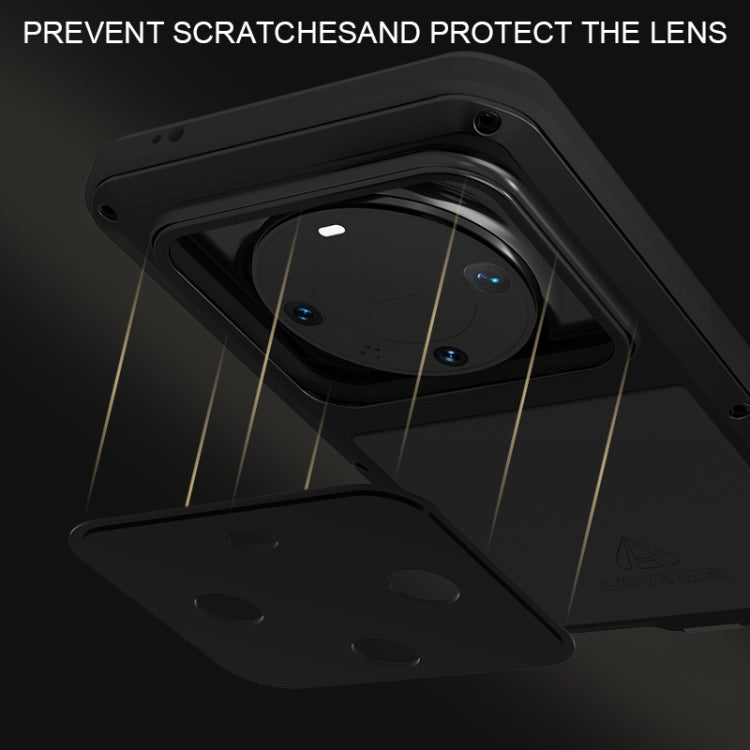 For Huawei Mate 60 Pro / 60 Pro+ LOVE MEI Metal Shockproof Life Waterproof Dustproof Phone Case(Yellow) - Huawei Cases by LOVE MEI | Online Shopping South Africa | PMC TechLife | Buy Now Pay Later Mobicred