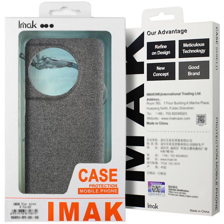 For Xiaomi 14 Ultra 5G imak Ruiyi Series Cloth Texture PU + PC Phone Case(Light Grey) - free shipping - PMC Jewellery - Order now!