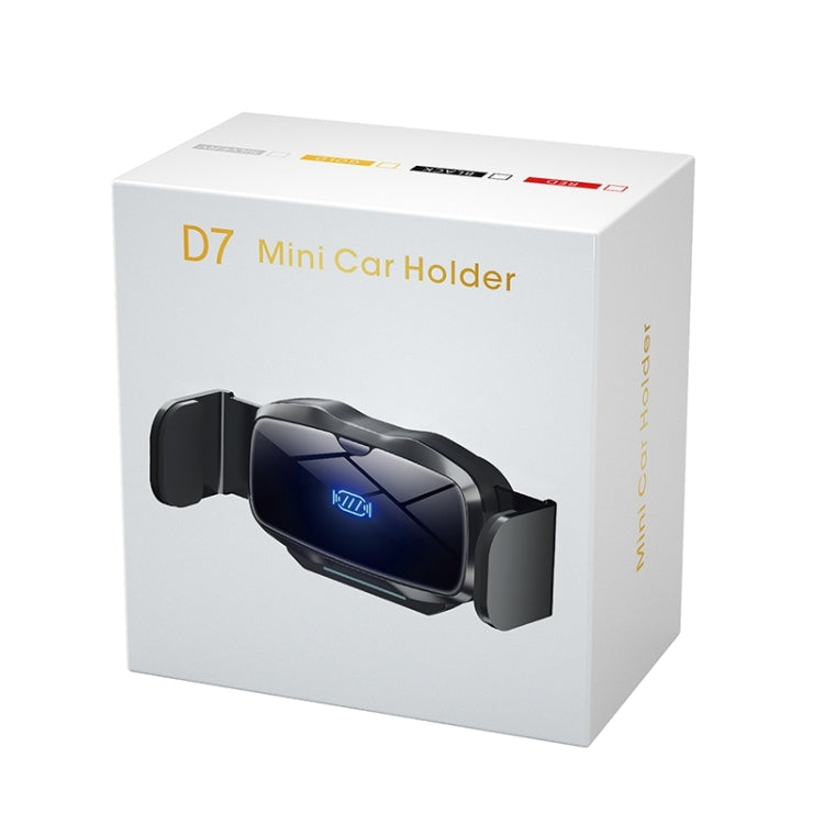 D7 Infrared lnduction Wireless Fast Charging Air Outlet Car Holder(Silver) - Wireless Charger Holders by PMC TechLife | Online Shopping South Africa | PMC TechLife | Buy Now Pay Later Mobicred