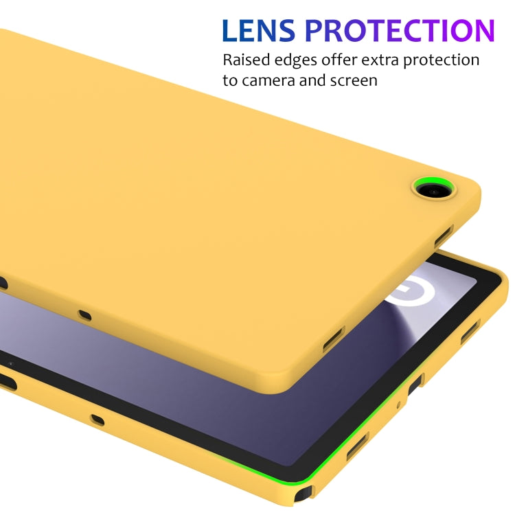 For Samsung Galaxy Tab A9+ Pure Color Liquid Silicone Shockproof Tablet Case(Yellow) - Galaxy Tab A9+ by PMC TechLife | Online Shopping South Africa | PMC TechLife | Buy Now Pay Later Mobicred