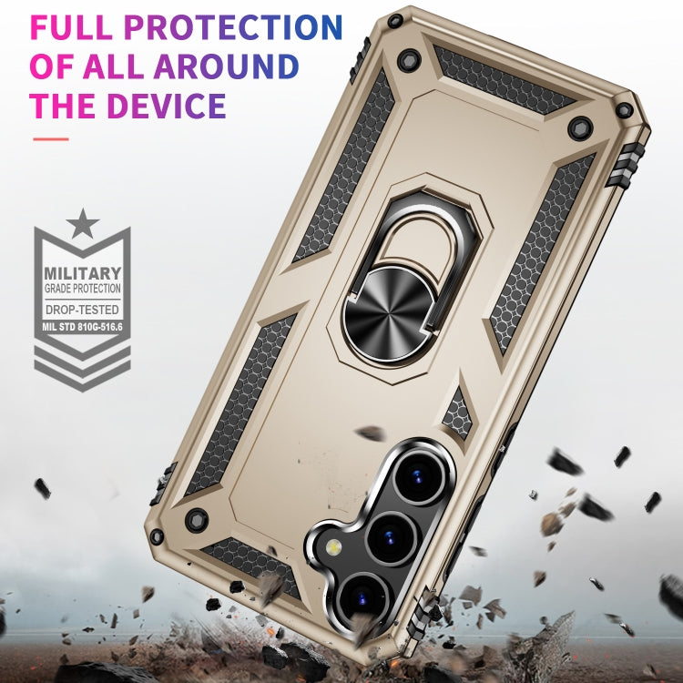 For Samsung Galaxy S24+ 5G Shockproof TPU + PC Phone Case(Gold) - Galaxy S24+ 5G Cases by PMC TechLife | Online Shopping South Africa | PMC TechLife