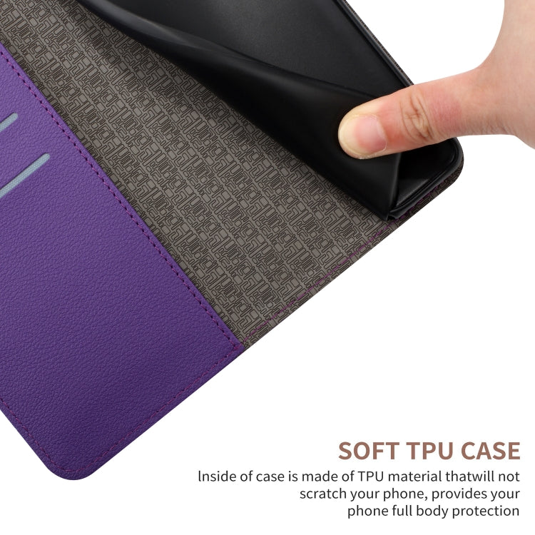 For Motorola Moto G Play 4G 2024 Rhombic Grid Texture Leather Phone Case(Purple) - free shipping - PMC Jewellery - Order now!