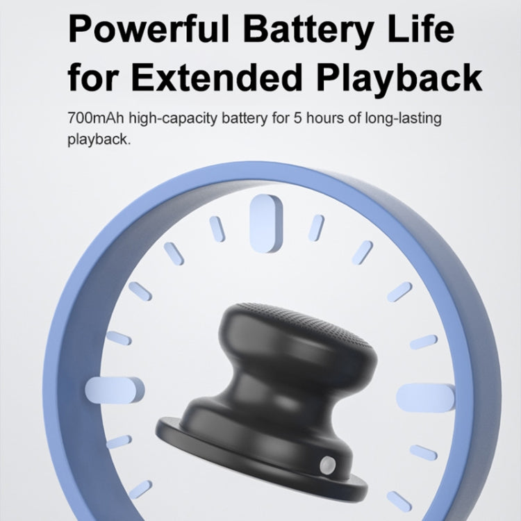 EWA A117 Portable Mini Magnetic Phone Holder Bluetooth Metal Speaker(Black) - free shipping - PMC Jewellery - Order now!