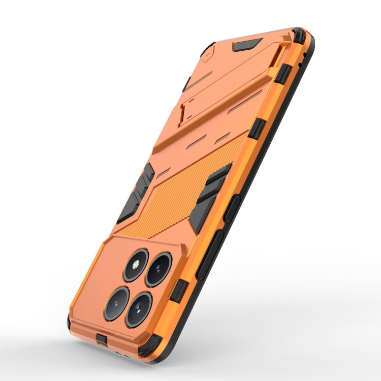 For Xiaomi Redmi K70 5G Punk Armor 2 in 1 PC + TPU Phone Case with Holder(Orange) - K70 Cases by PMC TechLife | Online Shopping South Africa | PMC TechLife | Buy Now Pay Later Mobicred