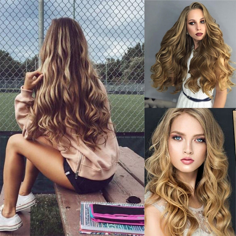 50cm 16 Card Long Curly Hair Wig Seamless Hair Extension Piece(1.1B#) - free shipping - PMC TechLife - Order now!