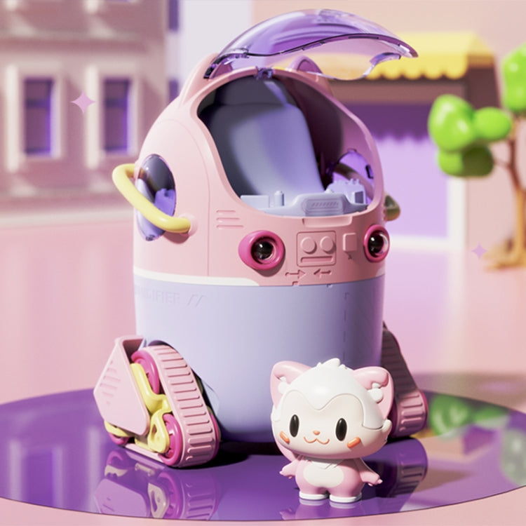 MJ066 220ML Portable Desktop Cute Cartoon Tank Car Air Humidifier with LED Lights, Model:USB(Pink) - free shipping - PMC TechLife - Order now!