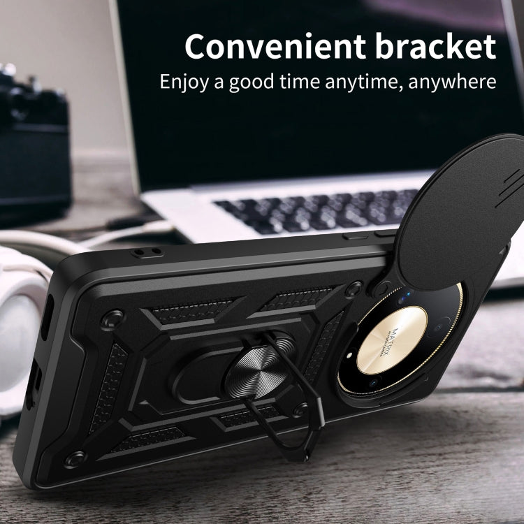 For Honor X9b Sliding Camera Cover Design TPU+PC Phone Case(Black) - free shipping - PMC TechLife - Order now!