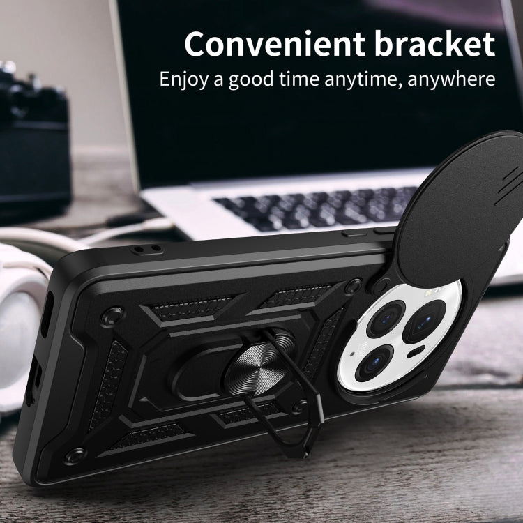 For Honor Magic6 Pro Sliding Camera Cover Design TPU+PC Phone Case(Silver) - Honor Cases by PMC TechLife | Online Shopping South Africa | PMC TechLife | Buy Now Pay Later Mobicred