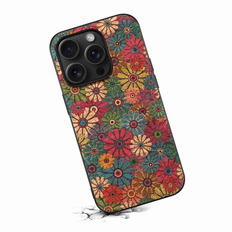 For iPhone 15 Pro Four Seasons Flower Language Series TPU Phone Case(Spring Green) - iPhone 15 Pro Cases by PMC TechLife | Online Shopping South Africa | PMC TechLife | Buy Now Pay Later Mobicred