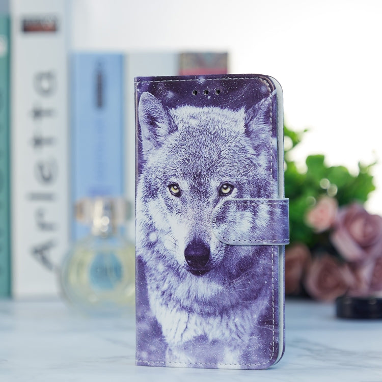 For Blackview A53 Pro Painted Pattern Horizontal Flip Leather Phone Case(White Wolf) - More Brand by PMC TechLife | Online Shopping South Africa | PMC TechLife | Buy Now Pay Later Mobicred