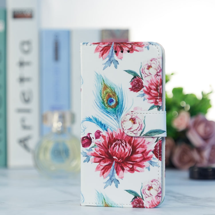 For Blackview A55 Pro Painted Pattern Horizontal Flip Leather Phone Case(Peacock Flower) - More Brand by PMC TechLife | Online Shopping South Africa | PMC TechLife | Buy Now Pay Later Mobicred