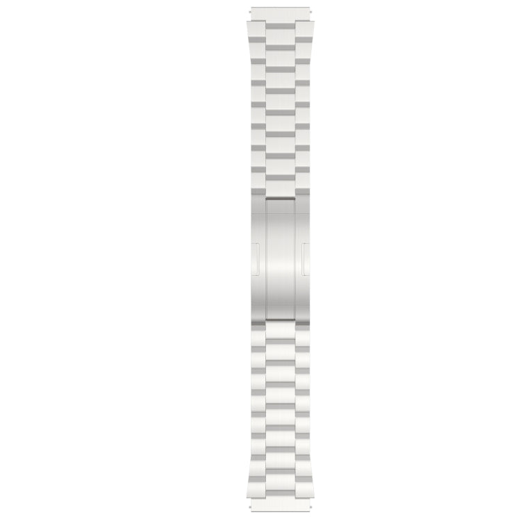 For Huawei Watch GT4 / GT3 / GT2 / GT 46mm Three Strains HW Buckle Metal Watch Band(Titanium Color) - Watch Bands by PMC TechLife | Online Shopping South Africa | PMC TechLife