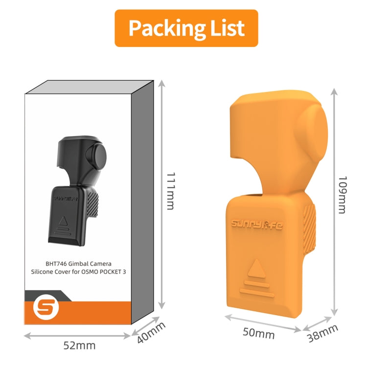 For DJI Osmo Pocket 3 Sunnylife OP3-BHT746 Silicone Protective Case(Grey White) - Case & Bags by Sunnylife | Online Shopping South Africa | PMC TechLife | Buy Now Pay Later Mobicred