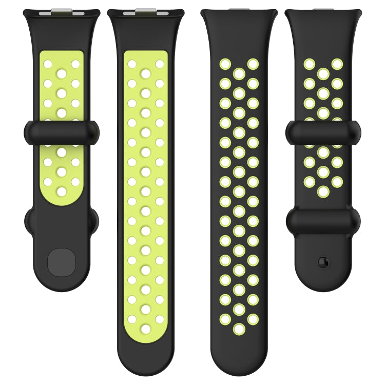 For Redmi Watch 4 Two Color Silicone Sports Watch Band(Dark Green White) - free shipping - PMC TechLife - Order now!