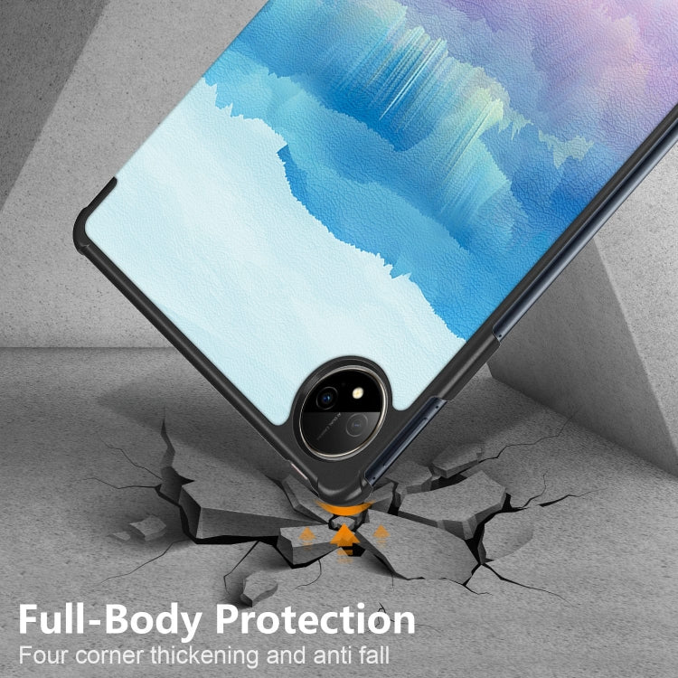 For Huawei MatePad Pro 11 2024 / 2022 Coloured Drawing 3-Fold Smart Leather Tablet Case(Dream Deer) - Huawei by PMC Jewellery | Online Shopping South Africa | PMC Jewellery | Buy Now Pay Later Mobicred