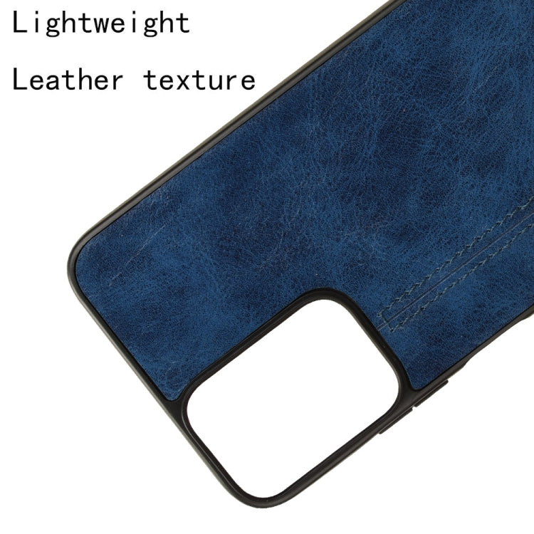 For Motorola Moto G 5G 2024 / G Play 5G 2024 Cow Pattern Sewing Back Cover Phone Case(Blue) - Motorola Cases by PMC Jewellery | Online Shopping South Africa | PMC Jewellery | Buy Now Pay Later Mobicred