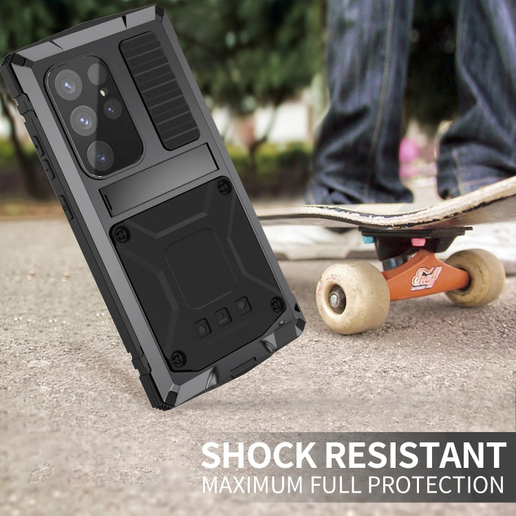 For Samsung Galaxy S24 Ultra 5G R-JUST Life Waterproof Dustproof Shockproof Phone Case(Black) - free shipping - PMC TechLife - Order now!
